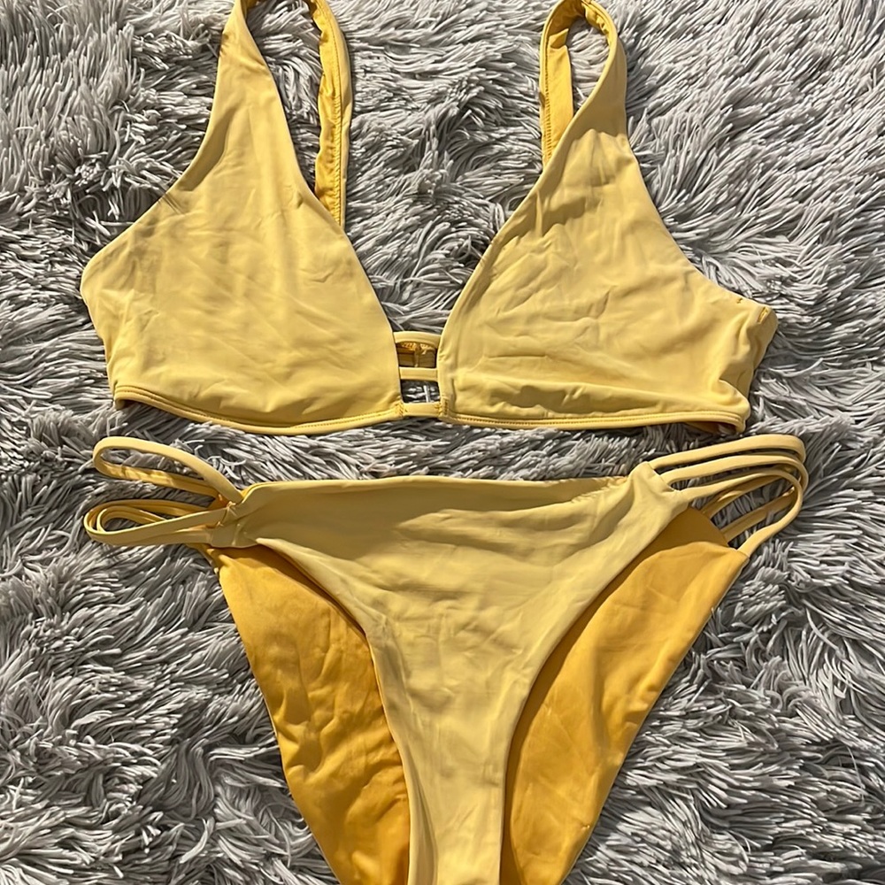 forever 21 yellow bikini set